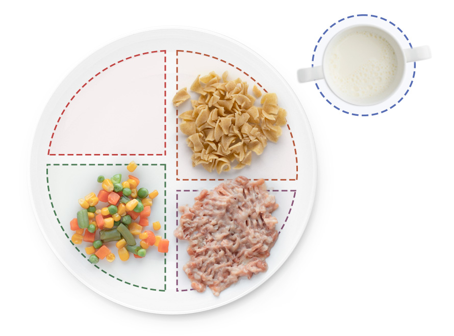 Vegetables noodles beans plate